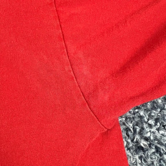 Vintage Nike Shirt Mens Extra Large XL Red Crew Neck Swoosh USA Made Casual - Picture 6 of 10